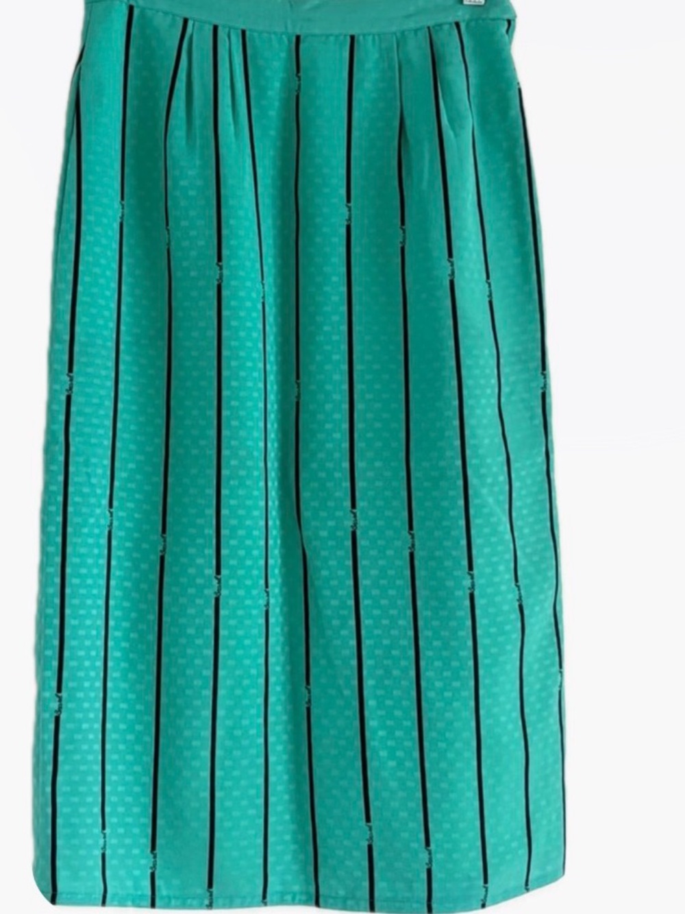 Teal Striped Women's Skirt